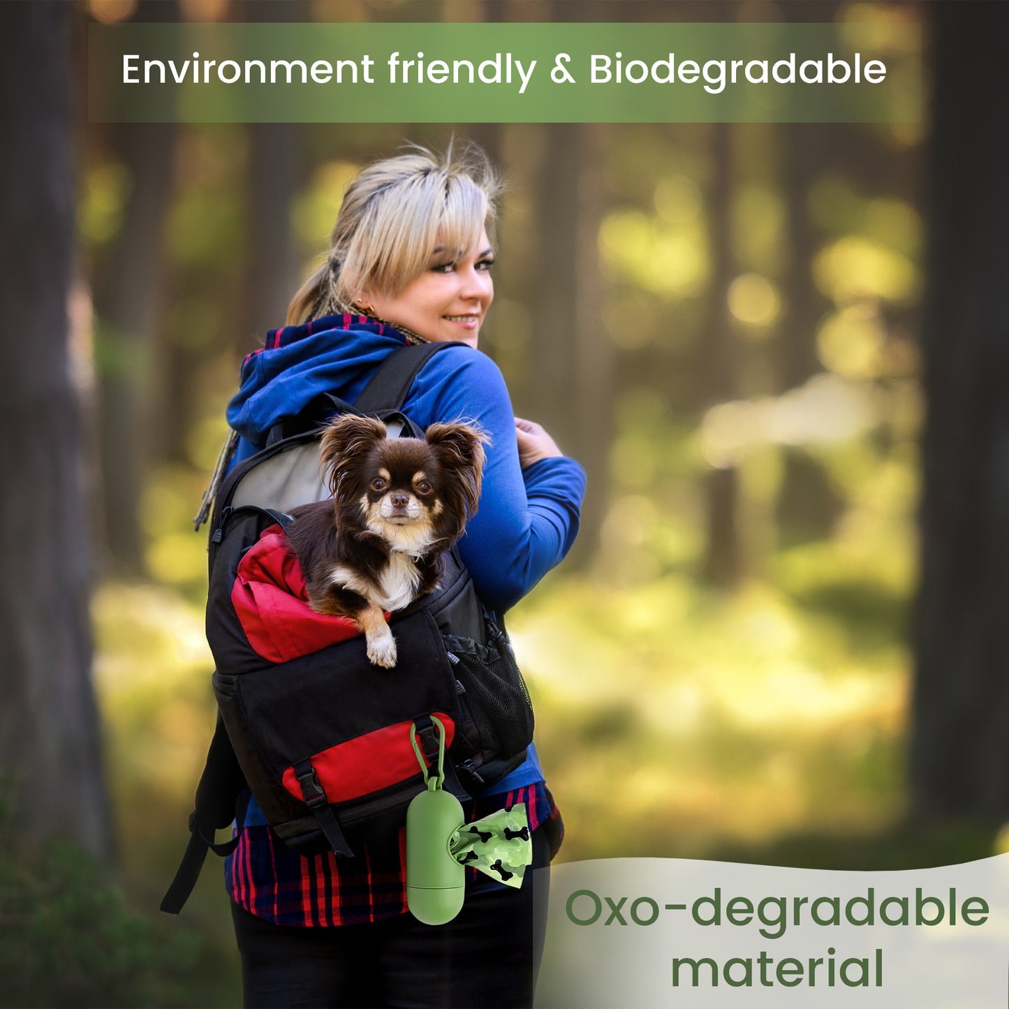 Dog Poop Bags, Pet West Bags with Extra Thick, Leak Proof Guarantee 270 Counts Refill Rolls With Dispenser