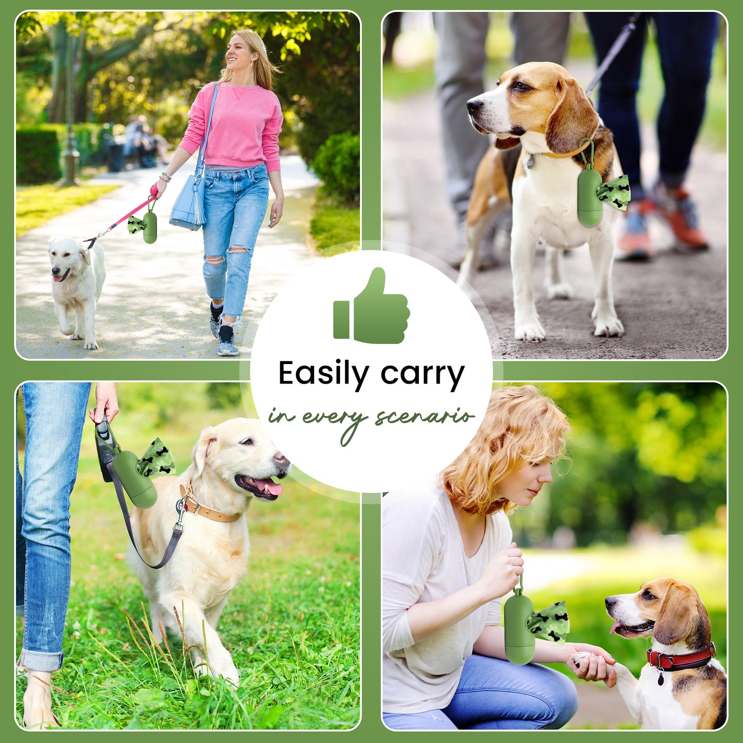 Dog Poop Bags, Pet West Bags with Extra Thick, Leak Proof Guarantee 270 Counts Refill Rolls With Dispenser