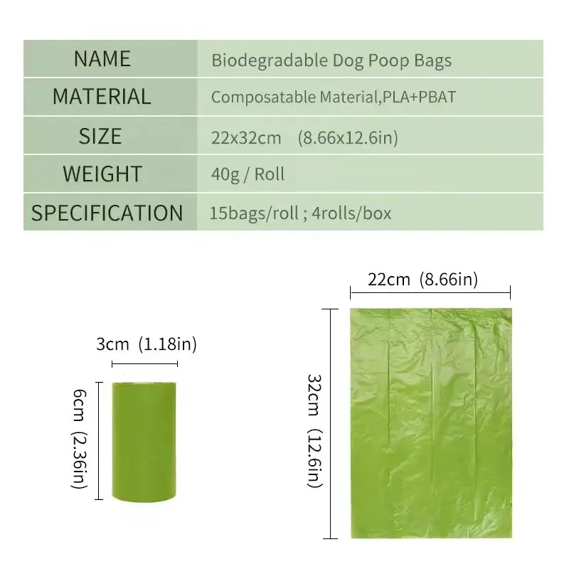 Dog Poop Bags, Pet West Bags with Extra Thick, Leak Proof Guarantee 270 Counts Refill Rolls With Dispenser