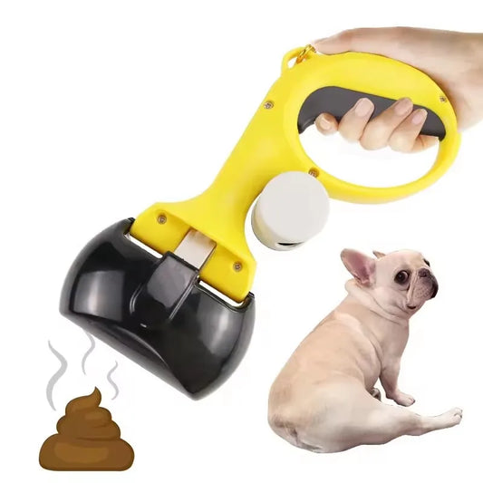 Pet Pooper Scooper For Dogs and Cats, Pet waste Scooper Including a roll of Trash Bag