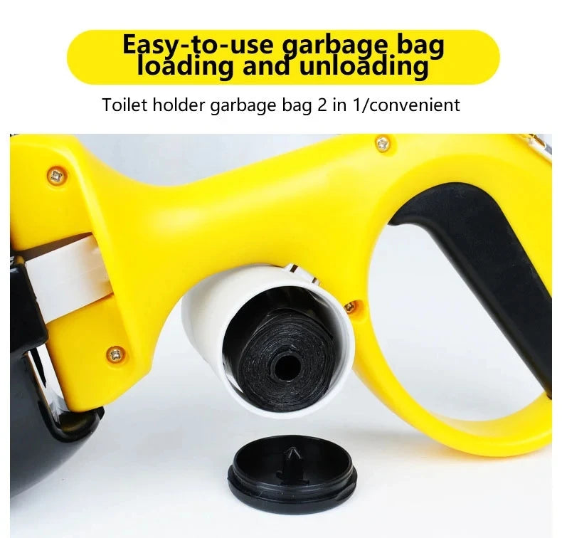 Pet Pooper Scooper For Dogs and Cats, Pet waste Scooper Including a roll of Trash Bag