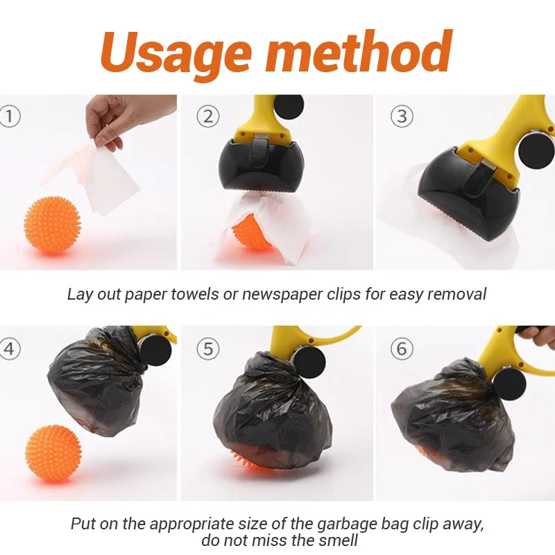 Pet Pooper Scooper For Dogs and Cats, Pet waste Scooper Including a roll of Trash Bag