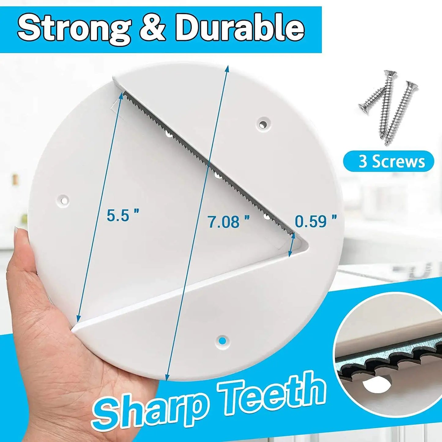 Kitchen Gadgets Tool Jar Bottle Opener Top Lid Remover Wet Grip Under the Cabinet Self-adhesive