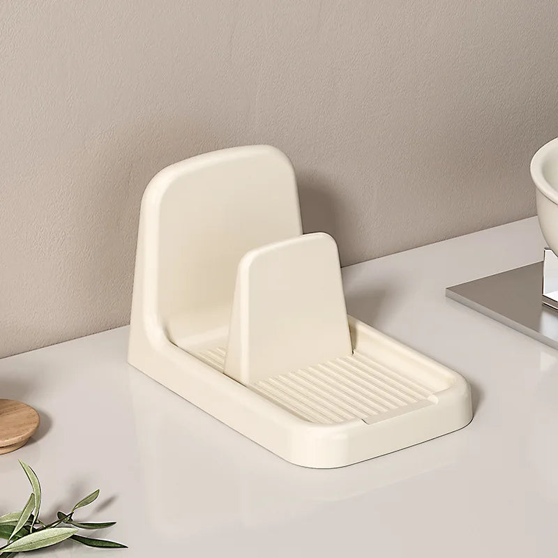 Set of 2 Pot Lid Holder, Lid Stand Kitchen Spoon Rest Organizer ,Rack for Cookware Lids Utensils