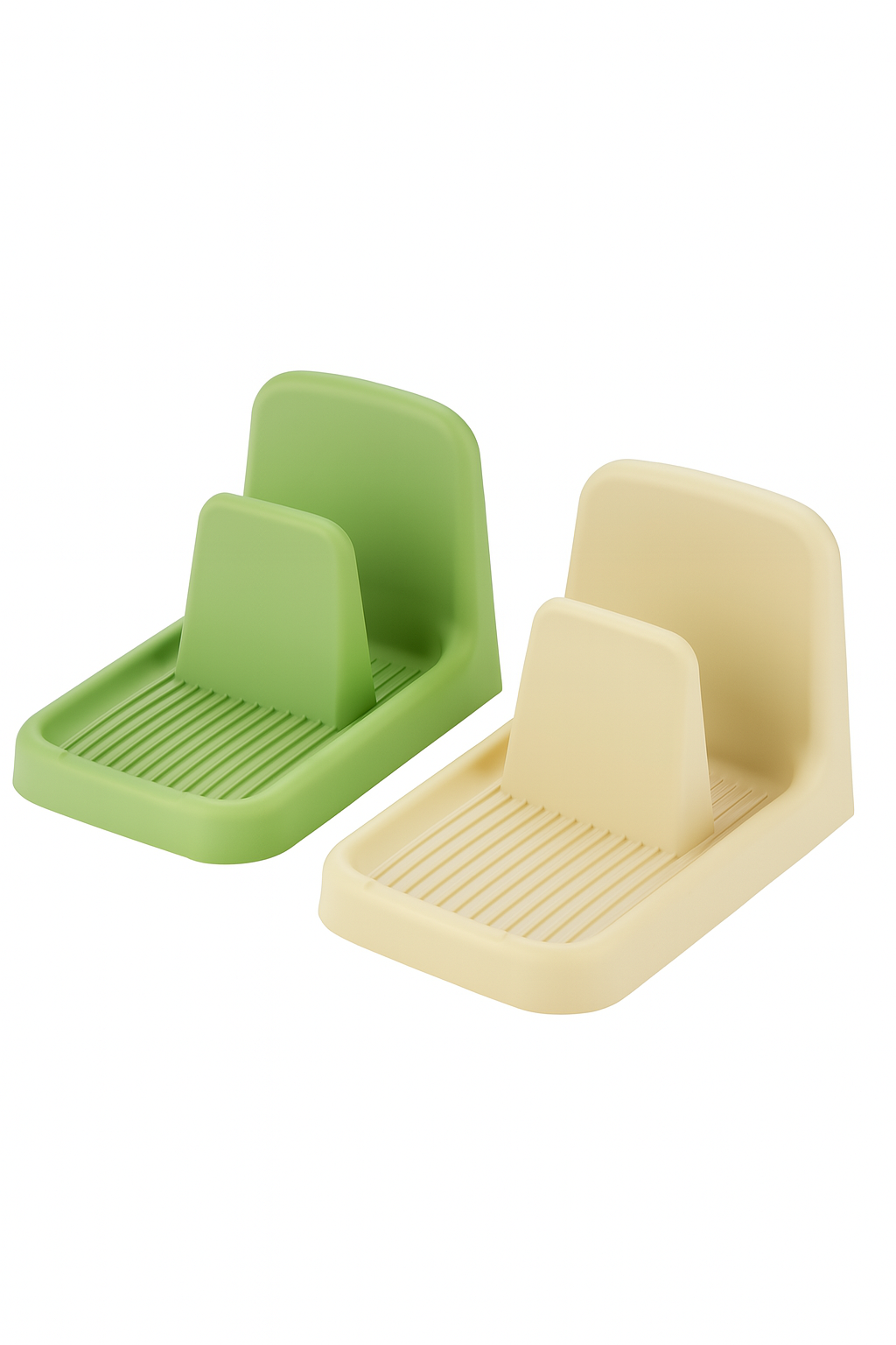 Set of 2 Pot Lid Holder, Lid Stand Kitchen Spoon Rest Organizer ,Rack for Cookware Lids Utensils