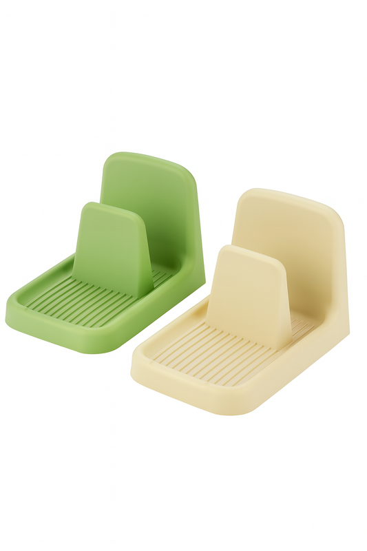 Set of 2 Pot Lid Holder, Lid Stand Kitchen Spoon Rest Organizer ,Rack for Cookware Lids Utensils